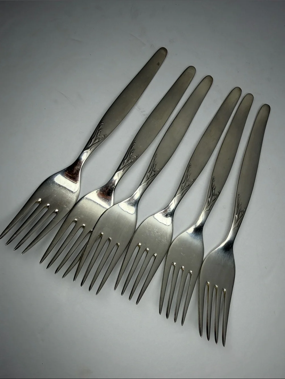 Vintage WMF Germany Patent 90 Silver Plated Forks - Set of 6